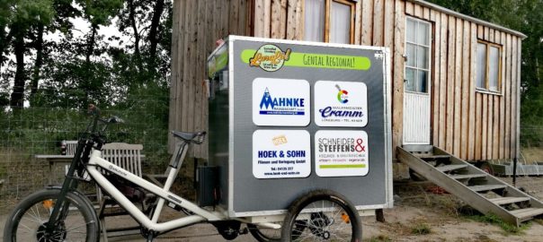 Laralue Lieferservice mit dem Lastenrad